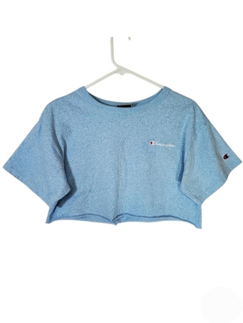 2075 * Champion Crop Top Heather Blue Size M
